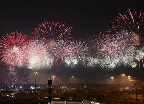 龙门县焰火晚会